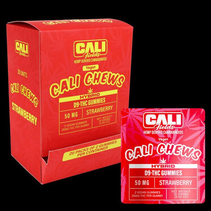Cali Fields D9 THC Gummies, 25mg (2pcs/pk) (1 ct)