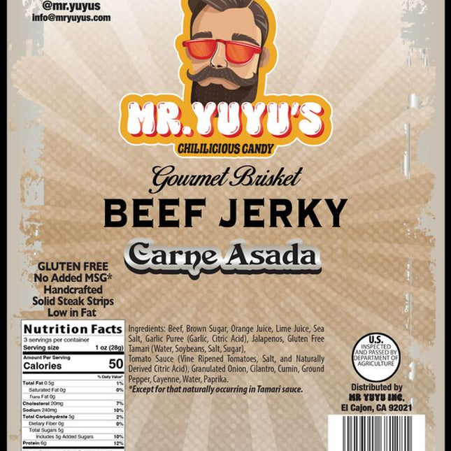 Gourmet Brisket Beef Jerky, 3oz (6 ct)