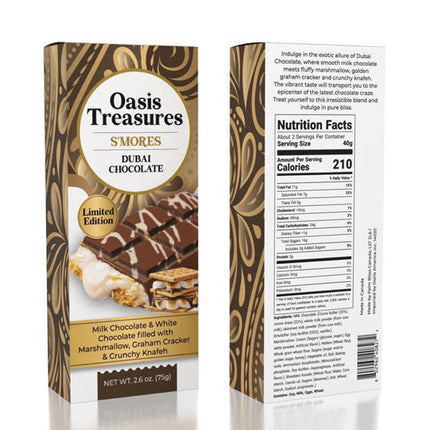 Oasis Treasures Dubai Chocolate, 2.6oz (24 ct)