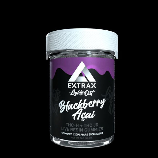 D9/THCP/THCH/THCJD Lights Out Gummies, 3500mg Jar (6 ct)