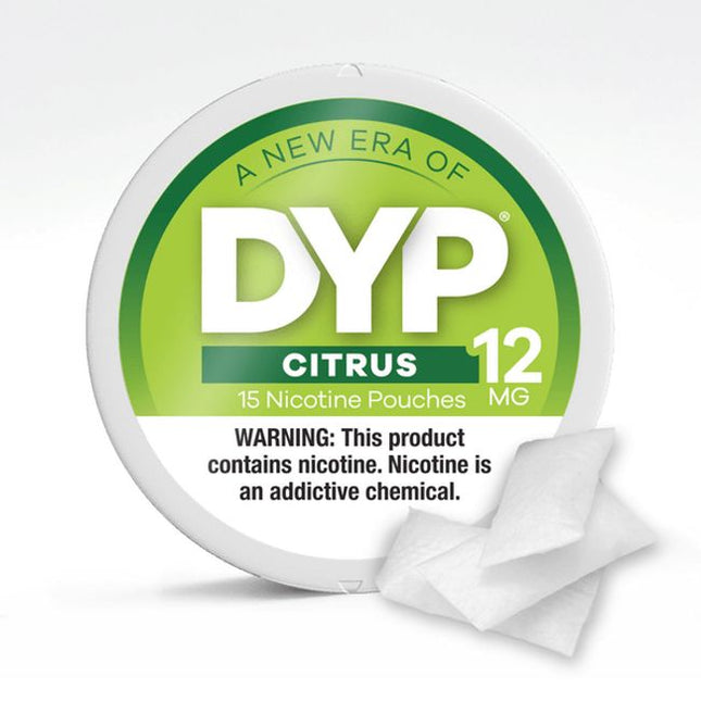 DYP Nicotine Pouches, 12mg (15units/pk) (5 ct)
