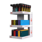 Tier Display 4 (91 pieces): 16 Maverick Torch, 25 Avalon Flip-Top, 50 Jet