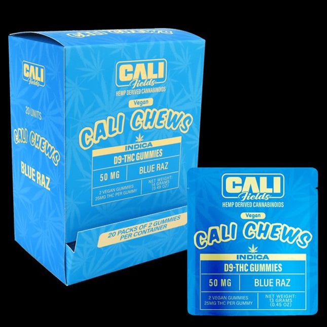 Cali Fields D9 THC Gummies, 25mg (2pcs/pk) (1 ct)