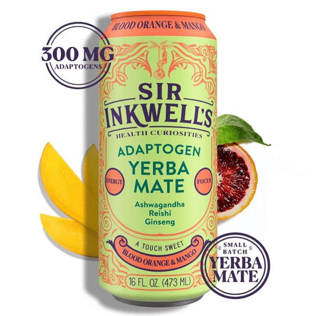 Adaptogen Yerba Mate Cans, 16oz (12 ct)