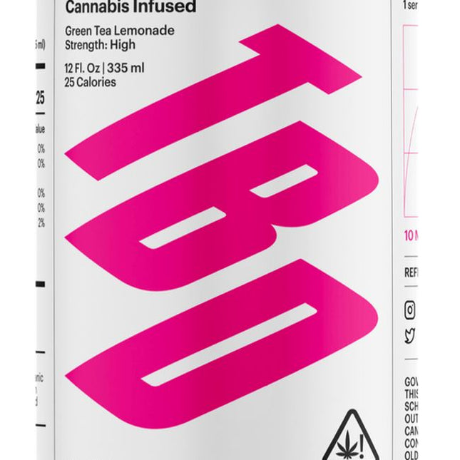 THC Infused Green Tea Lemonade, 12 fl oz (12 ct)