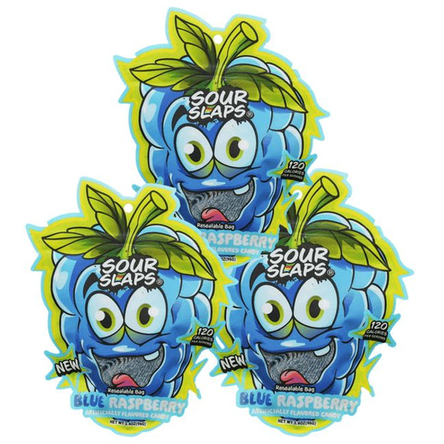 Sour Slaps Belts Candy, 3.4oz (12 ct)