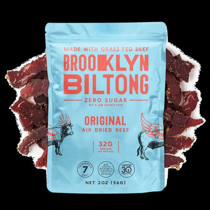 Brooklyn Biltong Grass Fed Beef Biltong - Zero Sugar (8 ct)