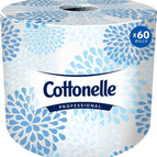 Professional Standard Roll 2-Ply White Individually Wrapped Toilet Paper, 60ct