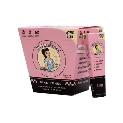 Pink Rolling Papers & Cones (1 ct)