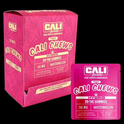Cali Fields D9 THC Gummies, 25mg (2pcs/pk) (1 ct)