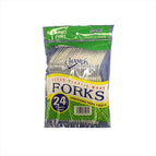 Plastic Clear Fork Heavy Duty 24ct