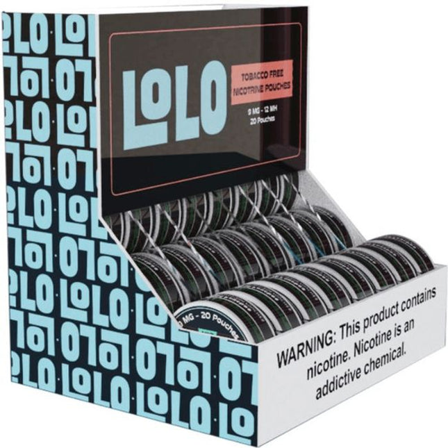 LoLo Nicotine Pouch 9mg & 12mg  Display (1 ct)