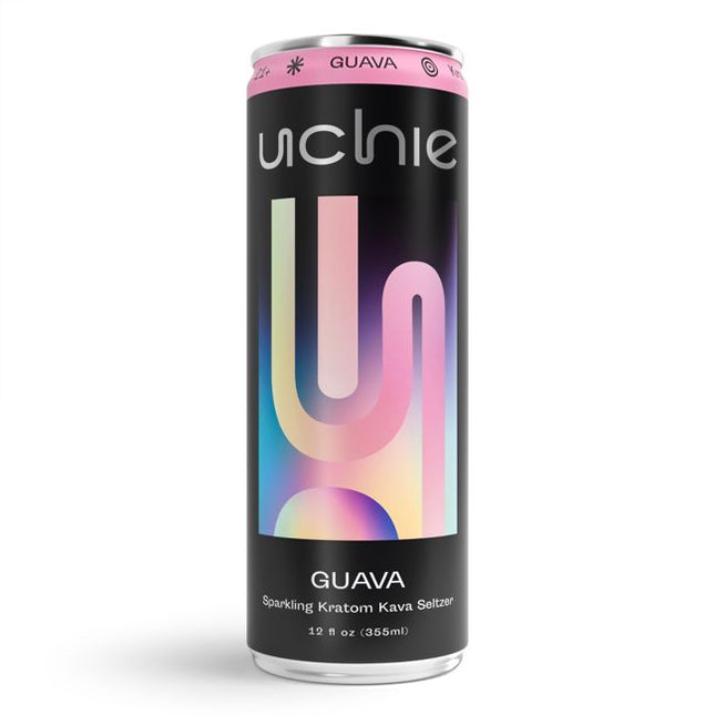 Uchie Sparkling Kratom Kava Seltzer, 12 fl oz (12 ct)