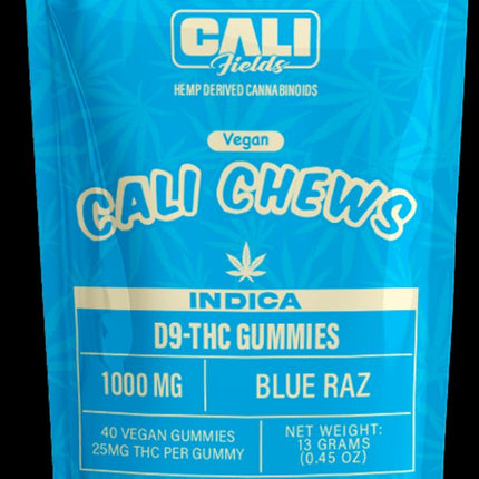 Cali Fields D9 THC Gummies, 25mg (40pcs/pk) (1 ct)