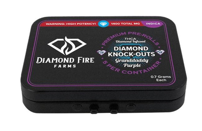 Diamond Fire Farms THCa Flower - Diamond Knockout - Dog Walker, 5 Pre-rolls (1 ct)