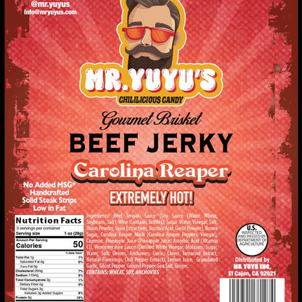 Gourmet Brisket Beef Jerky, 3oz (6 ct)