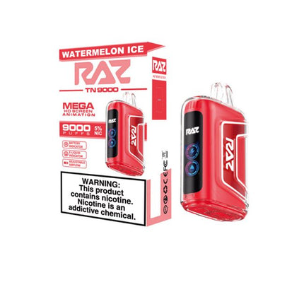 Raz TN9000 Disposable Vape (HS)-  LIMIT 2 CASES PER FLAVOR (5 ct)