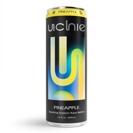 Uchie Sparkling Kratom Kava Seltzer, 12 fl oz (12 ct)