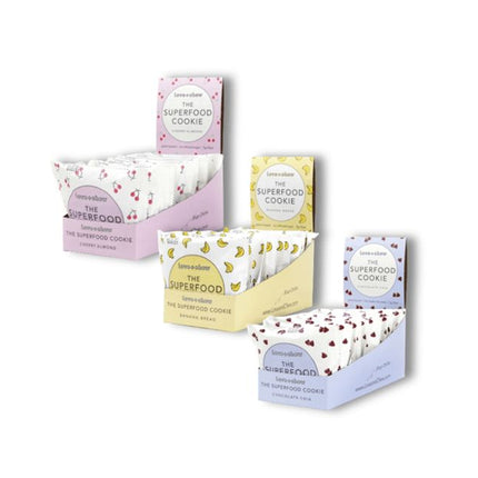 Love + Chew - 3 Flavor Retail Case - Banana Bread, Cherry Almond, Chocolate Chia (36 ct)