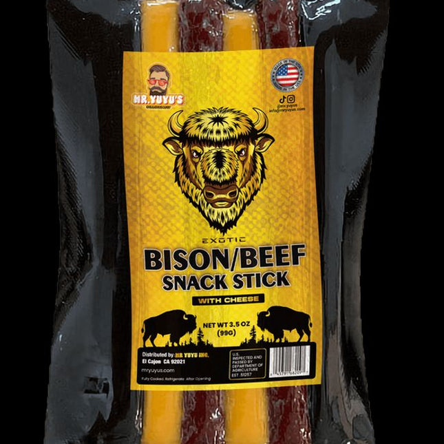 Exotic Beef Jerky Sticks w/ Cheese, 3oz (6 ct)