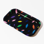 Rainbow Bolts Rolling Tray, Medium