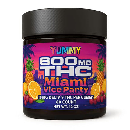 600mg D9 THC Gummies, 60ct