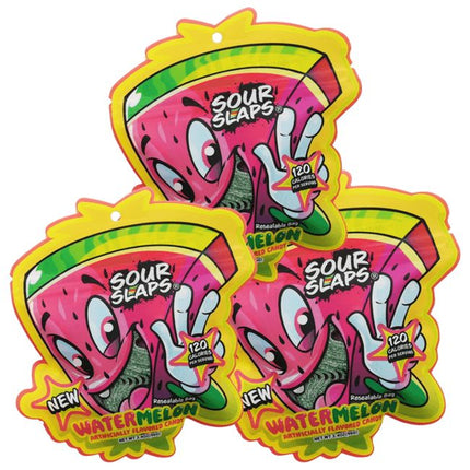 Sour Slaps Belts Candy, 3.4oz (12 ct)