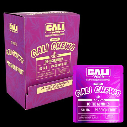Cali Fields D9 THC Gummies, 25mg (2pcs/pk) (1 ct)