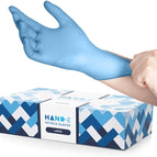 Blue Nitrile Gloves, Large, 100 Count