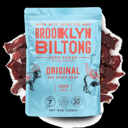 Brooklyn Biltong Grass Fed Beef Biltong - Zero Sugar (8 ct)