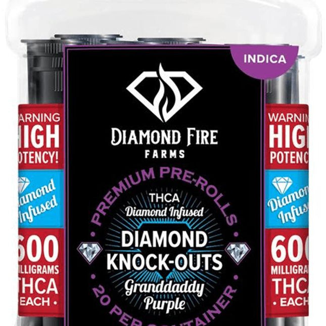 Diamond Fire Farms THCa Flower - Diamond Knockout, 20 Pre-rolls (20 ct)