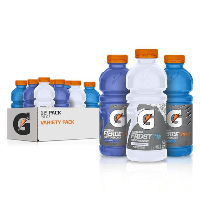 Gatorade 3-Flavor Variety Pack, 20 oz (12 ct)