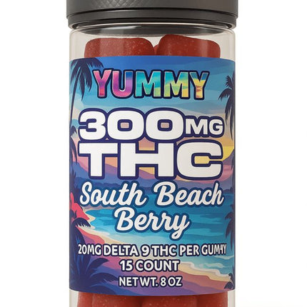 300mg D9 THC Gummies, 15ct