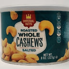 Whole Cashews Salted, 8oz