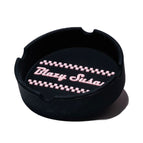 Classic Ashtray - Black w/ Pink Wordmark, Single Unit
