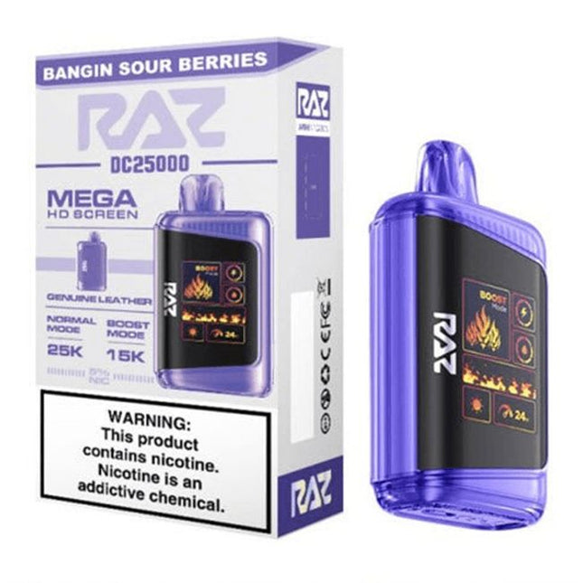 Raz DC25000 Disposable Vape (HS)- LIMIT 2 CASES PER FLAVOR (5 ct)