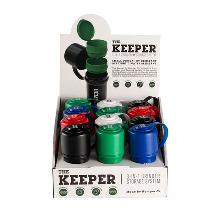 The Keeper 3in1 Grinder + Storage Container (24 ct)