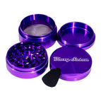 4-piece Aluminum Grinder, Purple