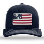 45th & 47th President Flag Hat