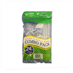 Plastic Clear Combo (Fork-Knife-Spoon) 24ct