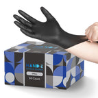 Black Nitrile Gloves, Small, 50 Count