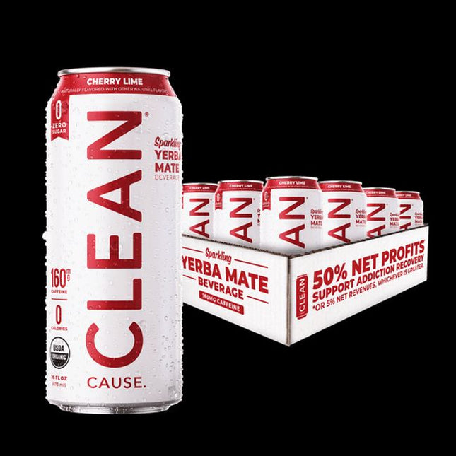 Zero Calorie Organic Sparkling Yerba Mate, 16 fl oz (12 ct)
