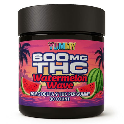 600mg D9 THC Gummies, 30ct