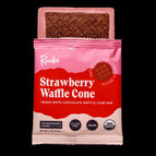 Strawberry White Chocolate Waffle Cone Bar, 1oz