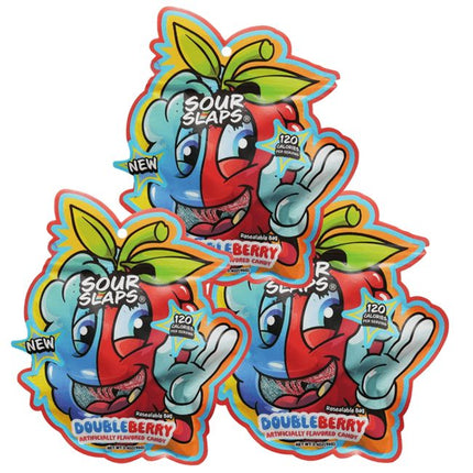 Sour Slaps Belts Candy, 3.4oz (12 ct)