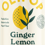Sparkling Prebiotic Soda, Ginger Lemon, 12oz