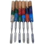 Everyday Resin Wood Handle SS Dabber - 12ct