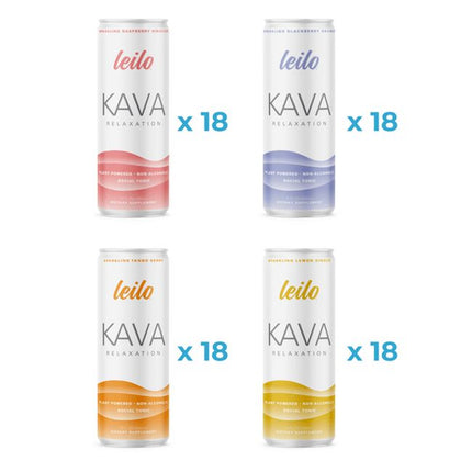 Flavored Kava Beverage - 72 Pack Mastercase (6 Cases) (72 ct)