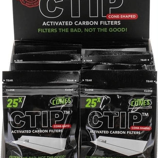 CTIP™ Carbon Filters 20 Bag Countertop Display Box - 25 pcs per bag