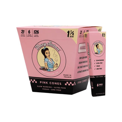 Pink Rolling Papers & Cones (1 ct)